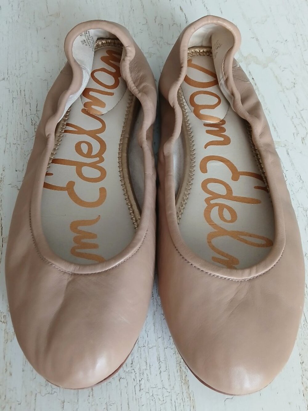 Sam Edelman Ballet Flats Shoes Fritz 9.5 Nude Beige Leather Neutral 9.5